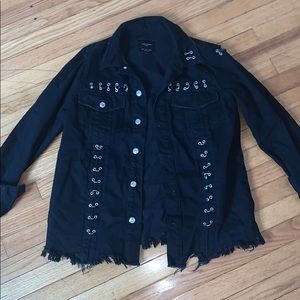 Zara oversized jean jacket